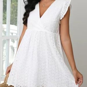 New White eyelet dress